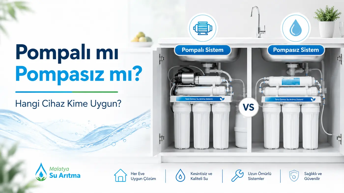 Pompalı mı Pompasız mı Su Arıtma Cihazı? Hangisi Ne Zaman Uygun?
