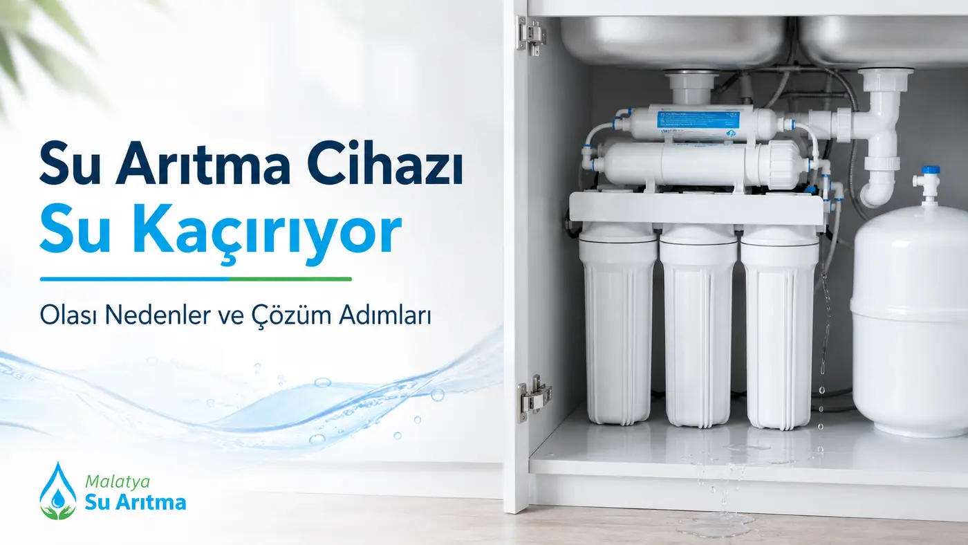 Su arıtma cihazı su kaçırıyor
