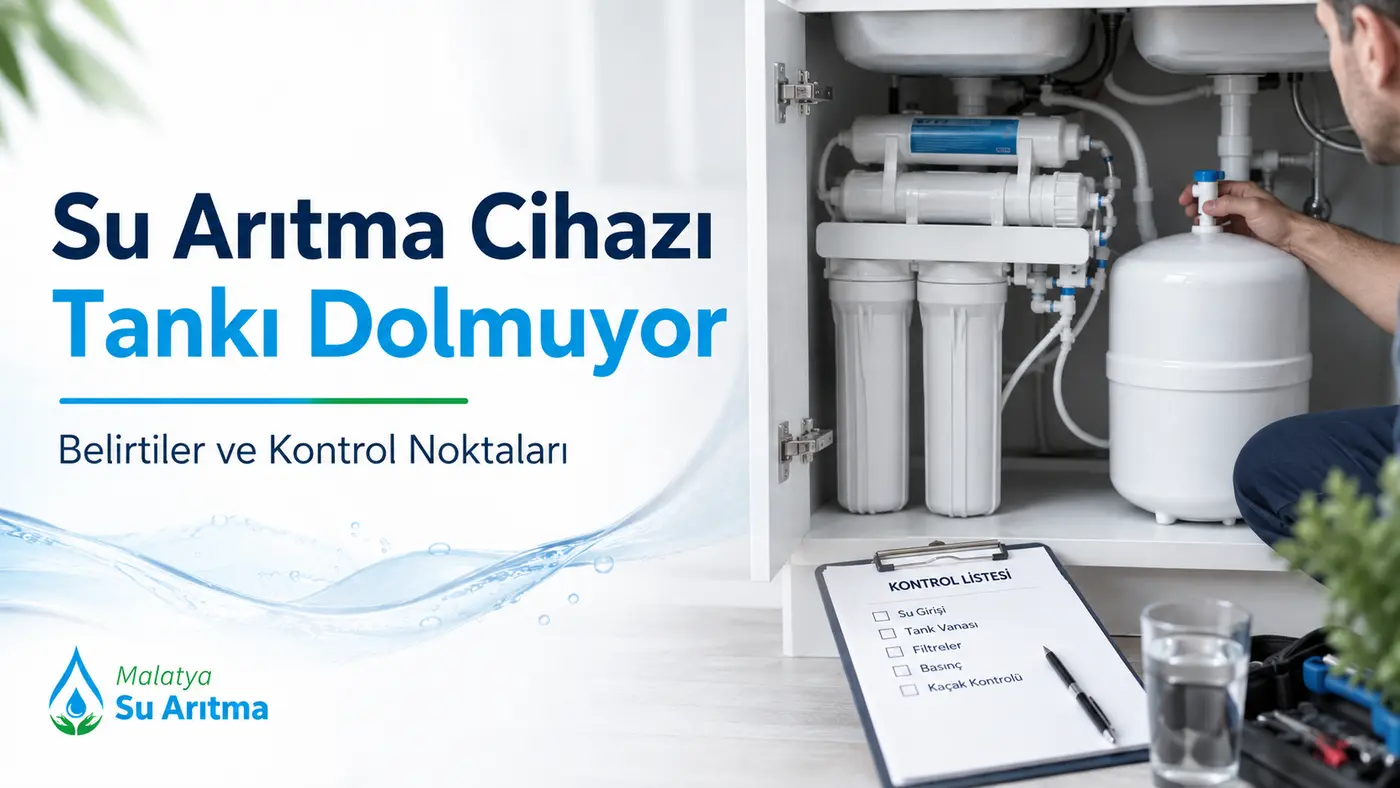 Su arıtma tankı dolmuyor