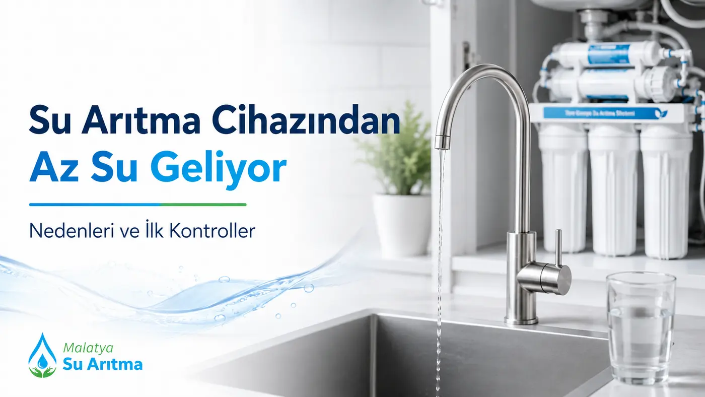 Su arıtma cihazından az su geliyor