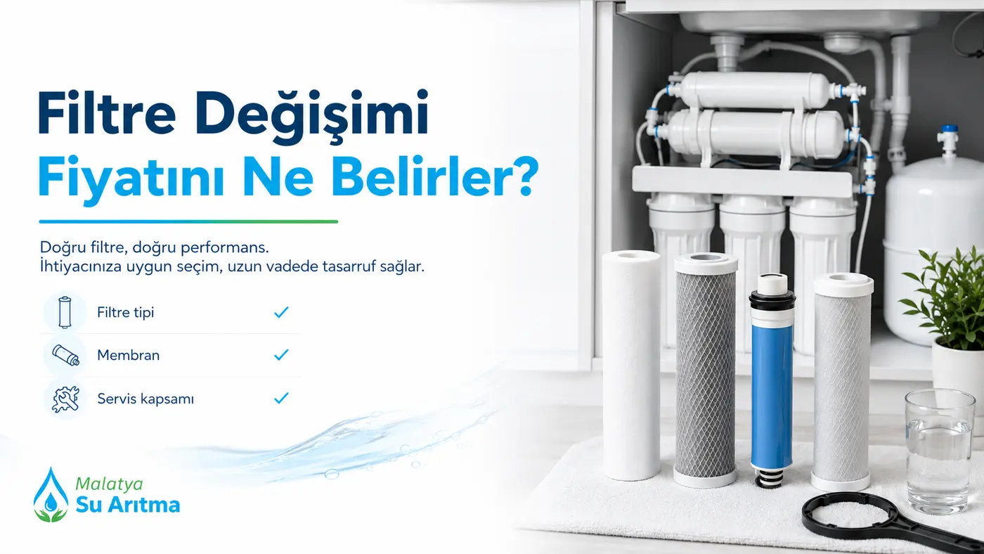 Su Arıtma Filtre Değişimi Fiyatını Ne Belirler? Teklif Rehberi